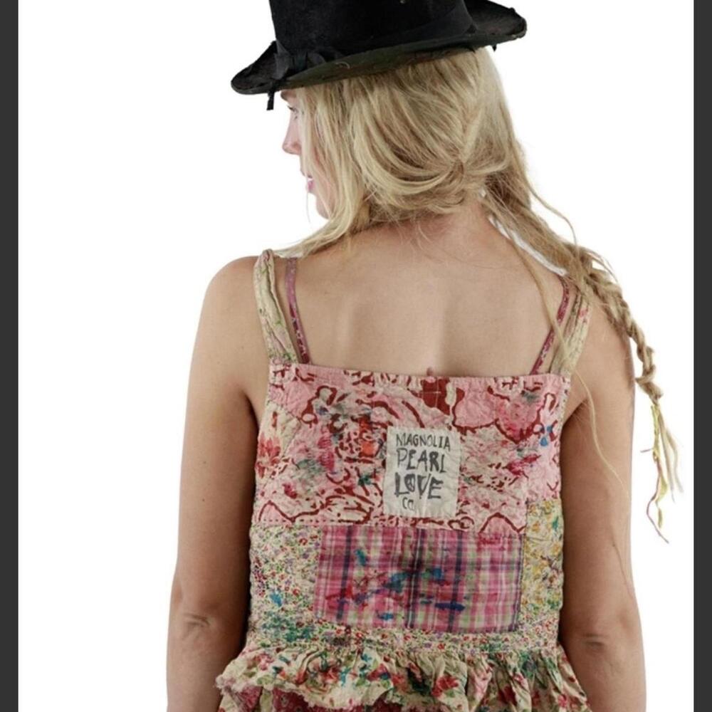 Magnolia Pearl BLACK SABBATH Catalina Floral Patchwork Top - Picture 4 of 5